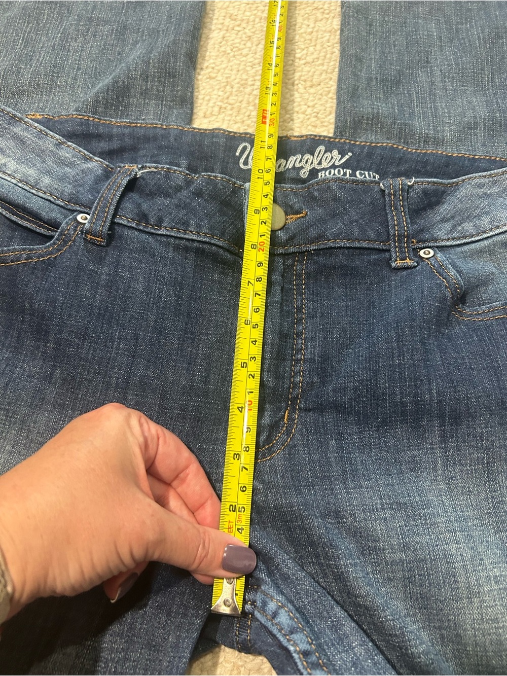 Wrangler Women’s Bootcut denim jeans 13x32 Tall Long Western Ranch - Picture 8 of 9